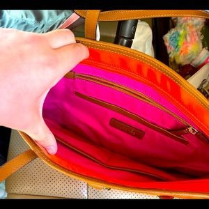 Mk orange pink purse